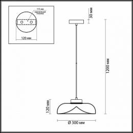 Подвесной светодиодный светильник Odeon Light Kaleo  - 3